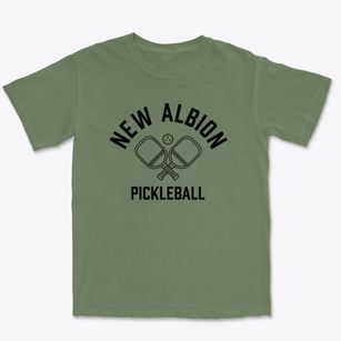 New Albion Iowa Pickleball Premium Heavyweight T-shirt
