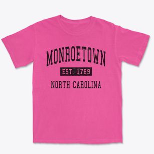 Monroetown North Carolina Classic Established Premium Heavyweight T-shirt