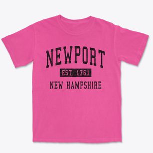 Newport New Hampshire Classic Established Premium Heavyweight T-shirt