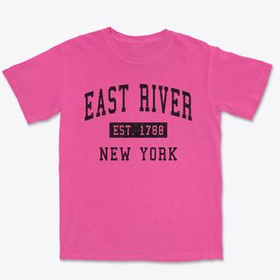 East River New York Classic Established Premium Heavyweight T-shirt
