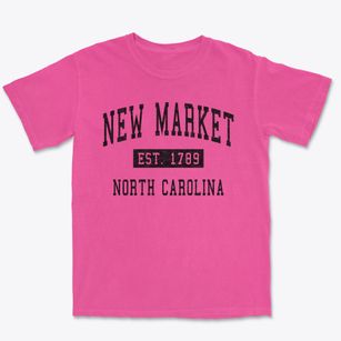 New Market North Carolina Classic Established Premium Heavyweight T-shirt