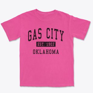 Gas City Oklahoma Classic Established Premium Heavyweight T-shirt