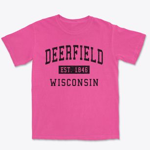 Deerfield Wisconsin Classic Established Premium Heavyweight T-shirt