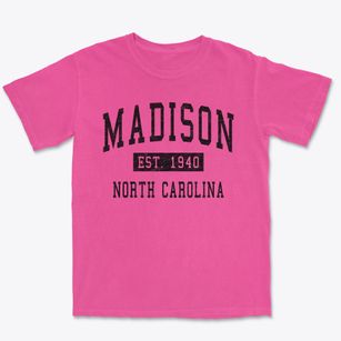 Madison North Carolina Classic Established Premium Heavyweight T-shirt