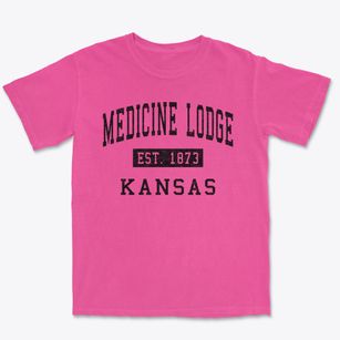 Medicine Lodge Kansas Classic Established Premium Heavyweight T-shirt