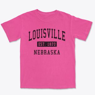 Louisville Nebraska Classic Established Premium Heavyweight T-shirt
