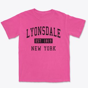 Lyonsdale New York Classic Established Premium Heavyweight T-shirt