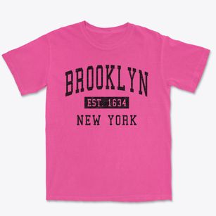 Brooklyn New York Classic Established Premium Heavyweight T-shirt