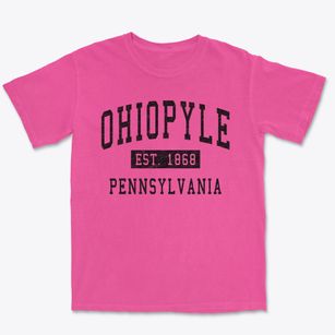 Ohiopyle Pennsylvania Classic Established Premium Heavyweight T-shirt