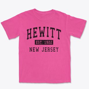Hewitt New Jersey Classic Established Premium Heavyweight T-shirt