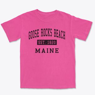 Goose Rocks Beach Maine Classic Established Premium Heavyweight T-shirt