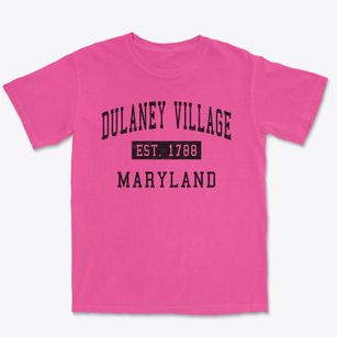 Dulaney Village Maryland Classic Established Premium Heavyweight T-shirt