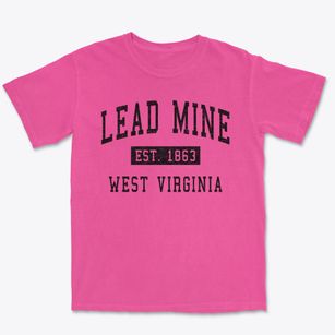 Lead Mine West Virginia Classic Established Premium Heavyweight T-shirt