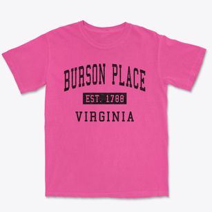 Burson Place Virginia Classic Established Premium Heavyweight T-shirt