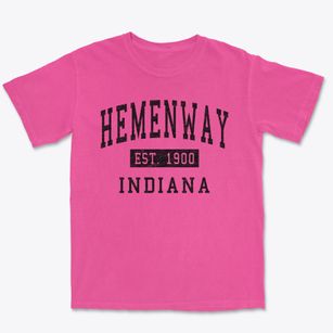 Hemenway Indiana Classic Established Premium Heavyweight T-shirt