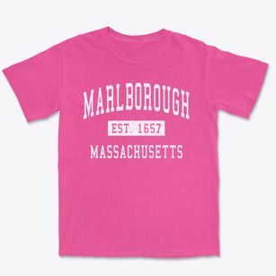 Marlborough Massachusetts Classic Established Premium Heavyweight T-shirt