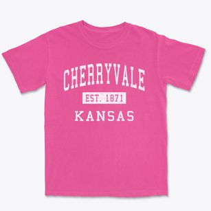 Cherryvale Kansas Classic Established Premium Heavyweight T-shirt