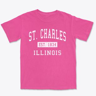 St. Charles Illinois Classic Established Premium Heavyweight T-shirt