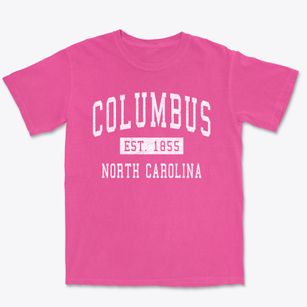 Columbus North Carolina Classic Established Premium Heavyweight T-shirt