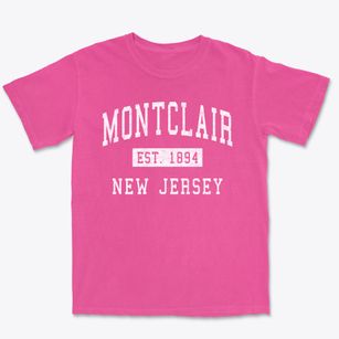 Montclair New Jersey Classic Established Premium Heavyweight T-shirt