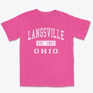 Langsville Ohio Classic Established Premium Heavyweight T-shirt