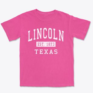 Lincoln Texas Classic Established Premium Heavyweight T-shirt