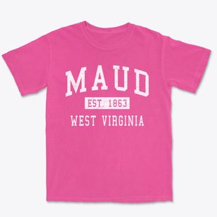 Maud West Virginia Classic Established Premium Heavyweight T-shirt