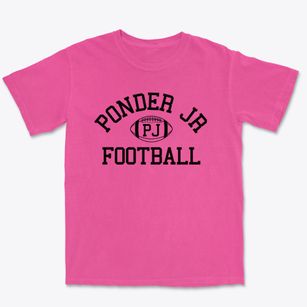 Ponder Jr High School Classic Football Premium Heavyweight T-shirt