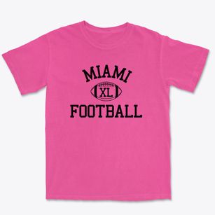 Miami Christian School Classic Football Premium Heavyweight T-shirt