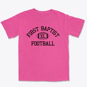First Baptist Christian School Classic Football Premium Heavyweight T-shirt