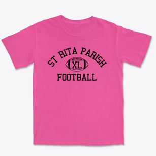 St Rita Parish Classic Football Premium Heavyweight T-shirt