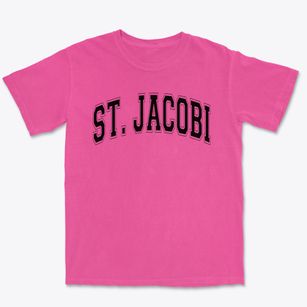 Saint Jacobi Lutheran School Varsity Arch Premium Heavyweight T-shirt