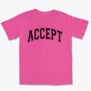 Accept Education Collaborative Varsity Arch Premium Heavyweight T-shirt