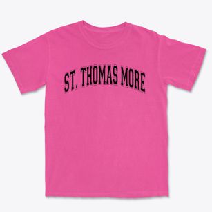 St Thomas More Parish Varsity Arch Premium Heavyweight T-shirt