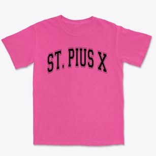 Saint Pius X School Varsity Arch Premium Heavyweight T-shirt