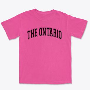 The Ontario Center School Varsity Arch Premium Heavyweight T-shirt