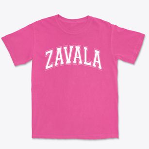 Zavala Elementary School Varsity Arch Premium Heavyweight T-shirt