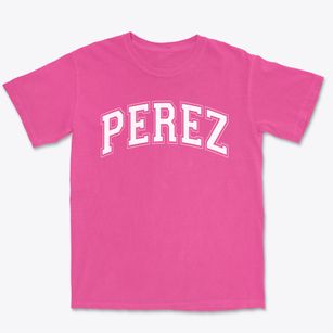 Perez Elementary School Varsity Arch Premium Heavyweight T-shirt