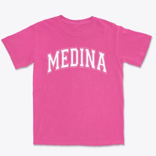 Medina Elementary School Varsity Arch Premium Heavyweight T-shirt
