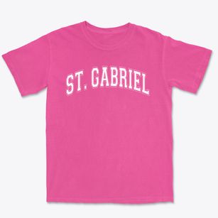 Saint Gabriel School Varsity Arch Premium Heavyweight T-shirt