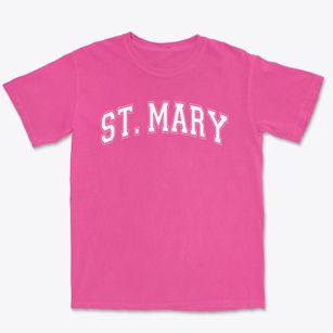 Saint Mary Elementary School Varsity Arch Premium Heavyweight T-shirt