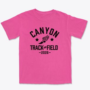 Canyon Middle School Track and Field Premium Heavyweight T-shirt