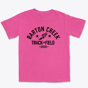 Barton Creek Elementary School Track and Field Premium Heavyweight T-shirt