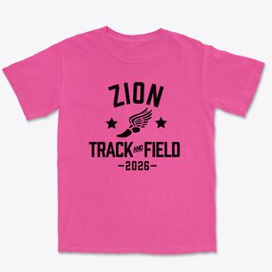 Zion Lutheran School Track and Field Premium Heavyweight T-shirt