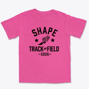 Shape American High School Track and Field Premium Heavyweight T-shirt