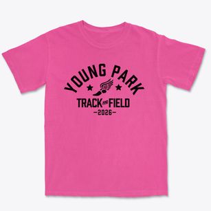 Young Park Elementary School Track and Field Premium Heavyweight T-shirt