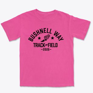 Bushnell Way Elementary School Track and Field Premium Heavyweight T-shirt