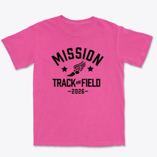 Mission Elementary School Track and Field Premium Heavyweight T-shirt