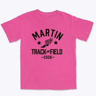 Martin College Prep School Track and Field Premium Heavyweight T-shirt