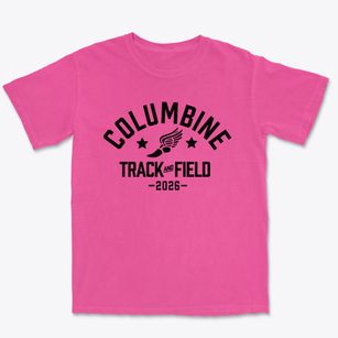 Columbine Christian School Track and Field Premium Heavyweight T-shirt